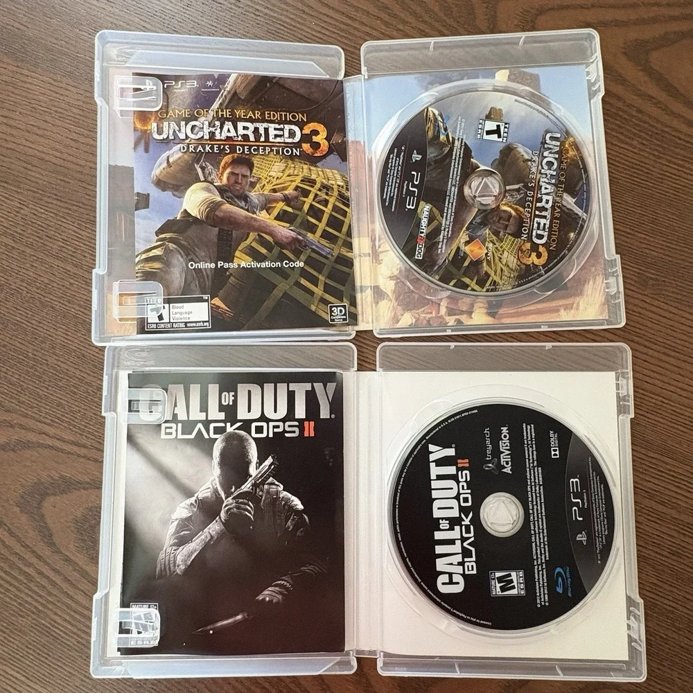 PlayStation 3 Game Lot‎ of 9 Call Of Duty Mortal Combat Oblivion Uncharted 3